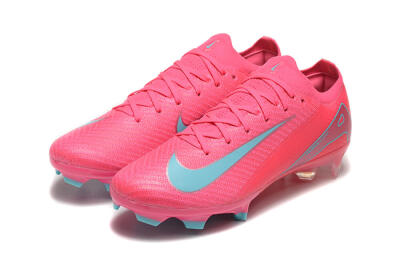 Nike Air Zoom Mercurial Vapor 16 Elite FG High-Tops Soccer Cleats - Pink/Mint