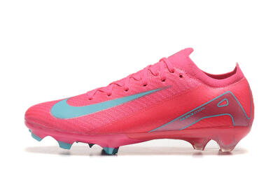 Nike Air Zoom Mercurial Vapor 16 Elite FG High-Tops Soccer Cleats - Pink/Mint