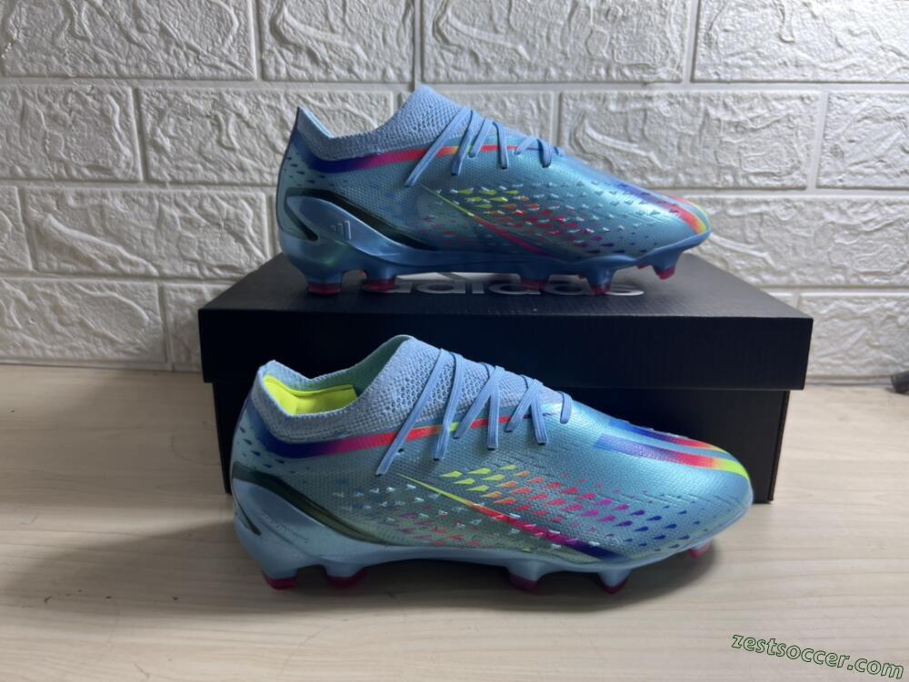 Adidas X Speedportal.1 FG Low-Tops Soccer Cleats - Blue/Pink