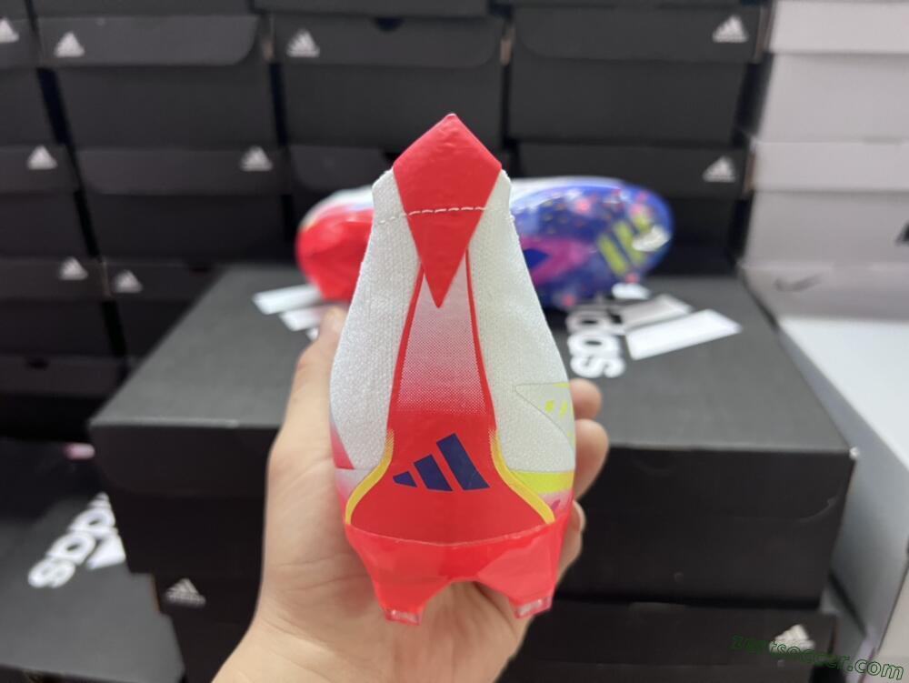 Adidas Predator FIFA World Cup Qatar 2022 Edge+ FG High-Tops Soccer Cleats - White/Red/Blue
