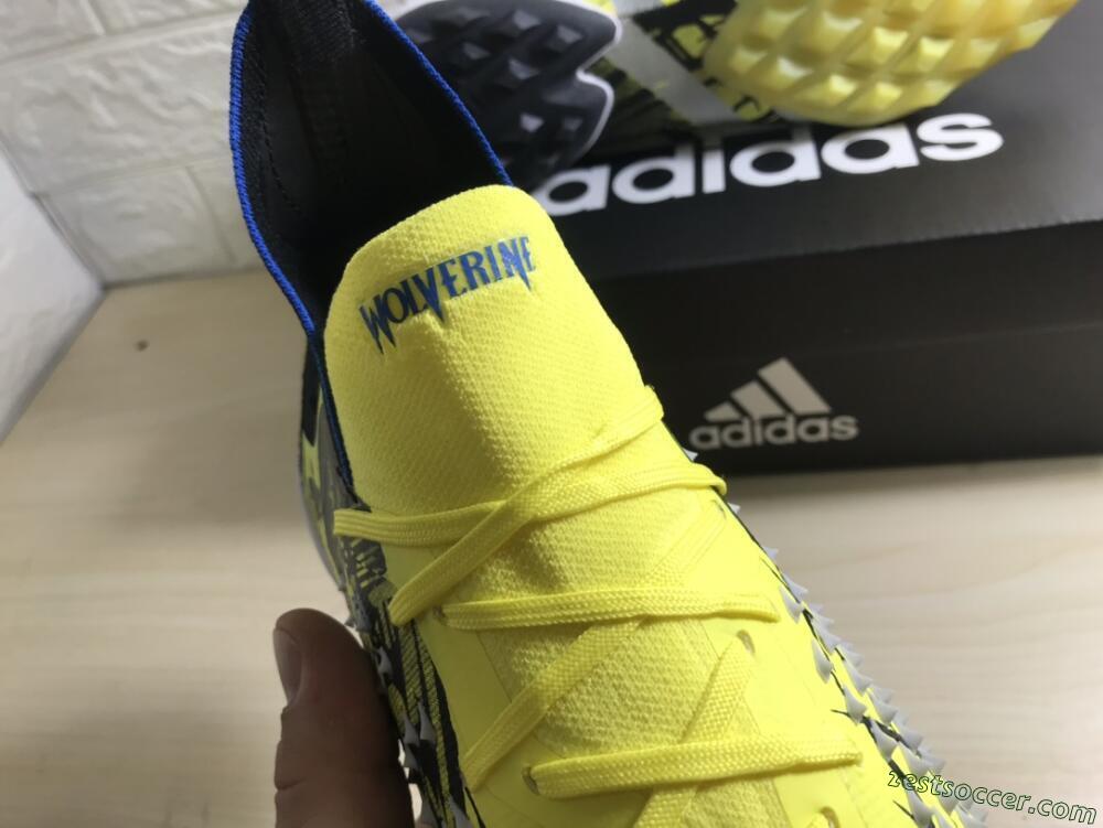 Adidas Predator Freak.1 TF High-Tops Soccer Shoes - Yellow/Black/Blue