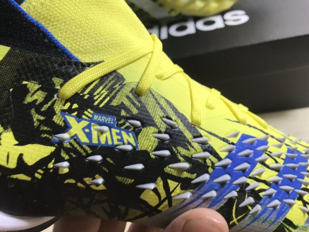 Adidas Predator Freak.1 TF High-Tops Soccer Shoes - Yellow/Black/Blue