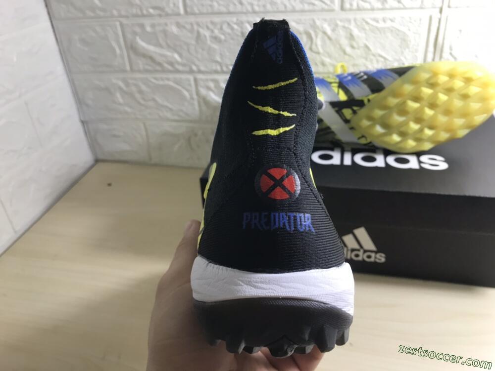 Adidas Predator Freak.1 TF High-Tops Soccer Shoes - Yellow/Black/Blue