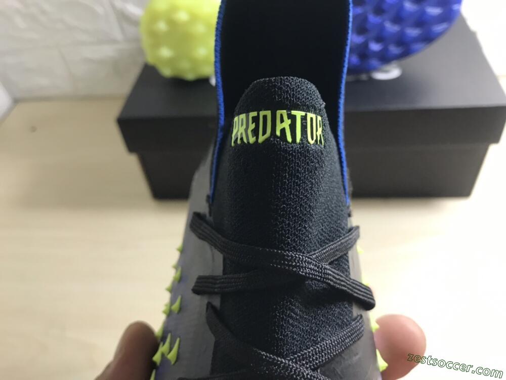 Adidas Predator Freak+ TF High-Tops Soccer Shoes - Black/Blue/Green