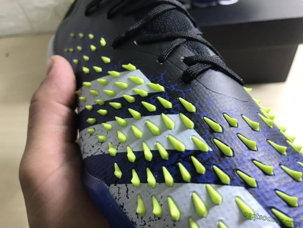 Adidas Predator Freak+ TF High-Tops Soccer Shoes - Black/Blue/Green