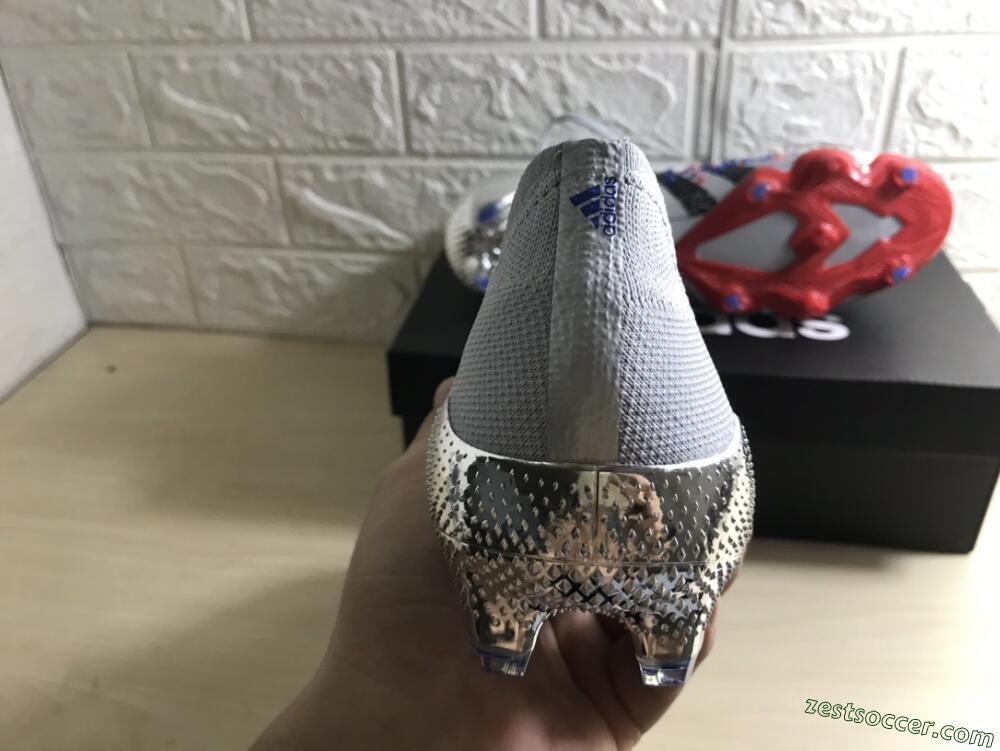 Adidas Predator Freak.1 FG Low-Tops Soccer Cleats - Silver/Blue/Red/Black