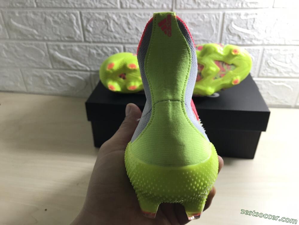 Adidas Predator Freak.1 FG High-Tops Soccer Cleats - Grey/Yellow/Orange