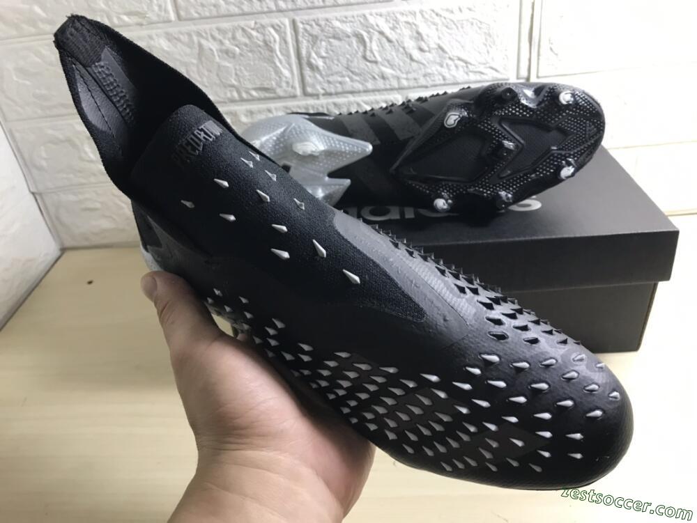 Adidas Predator Freak+ FG High-Tops Soccer Cleats - Black/Siliver