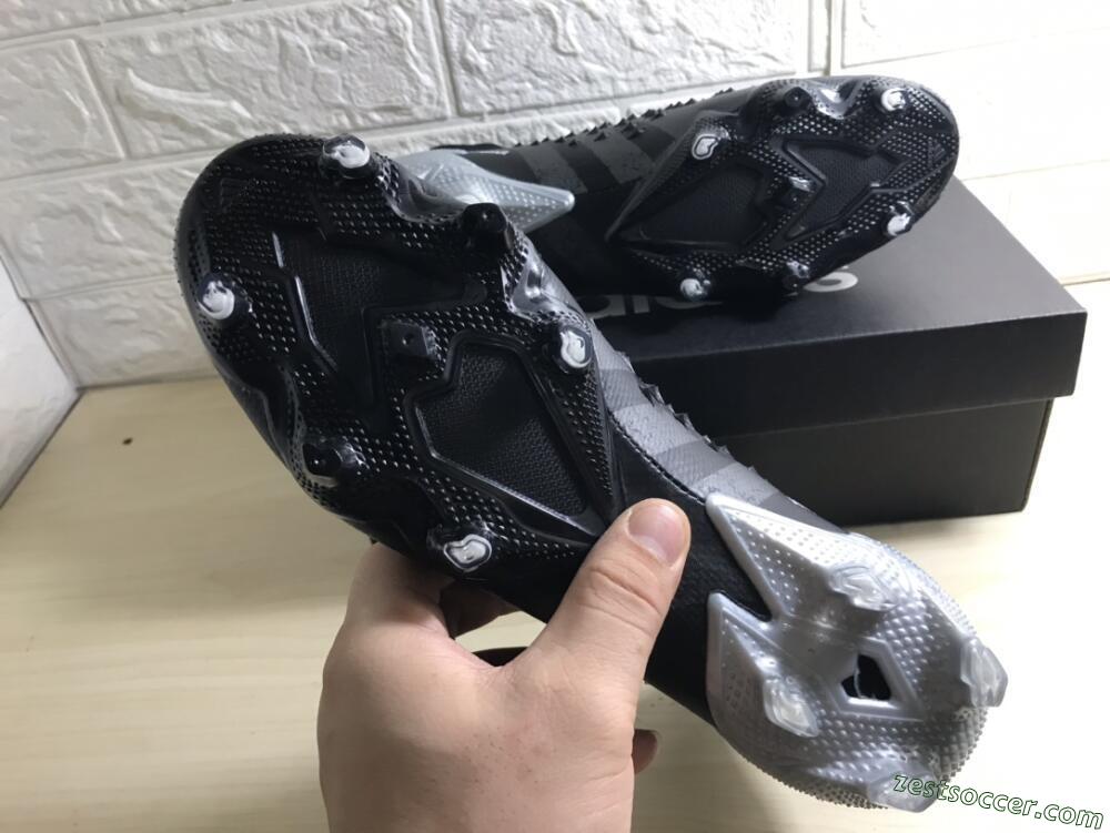 Adidas Predator Freak+ FG High-Tops Soccer Cleats - Black/Siliver