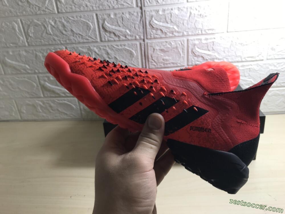 Adidas Predator Freak+ TF High-Tops Soccer Shoes - Orange/Black