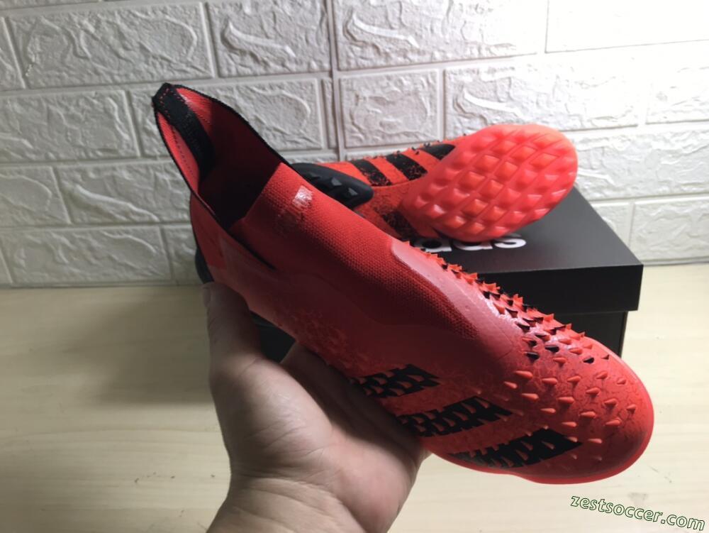 Adidas Predator Freak+ TF High-Tops Soccer Shoes - Orange/Black