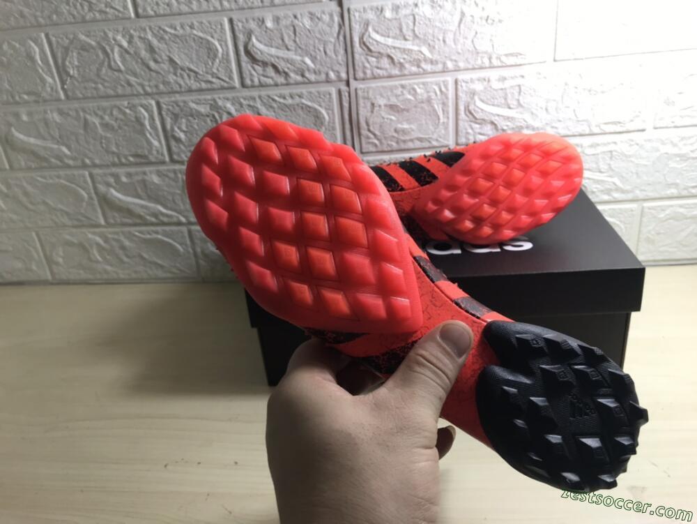 Adidas Predator Freak+ TF High-Tops Soccer Shoes - Orange/Black