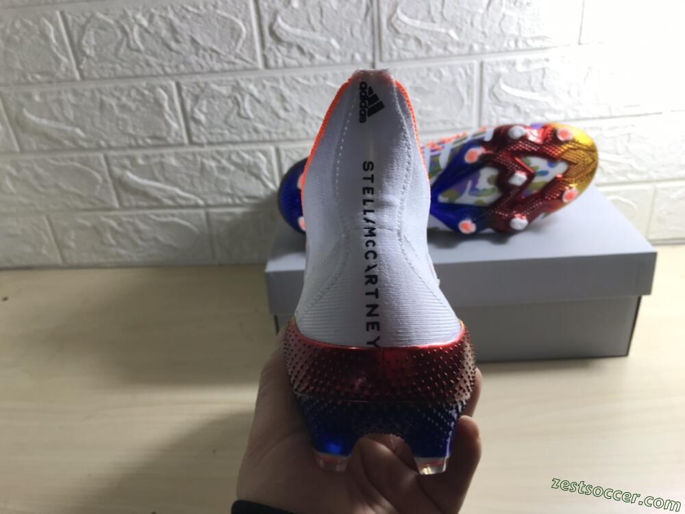 Adidas Predator Freak.1 FG High-Tops Soccer Cleats - White/Rainbow