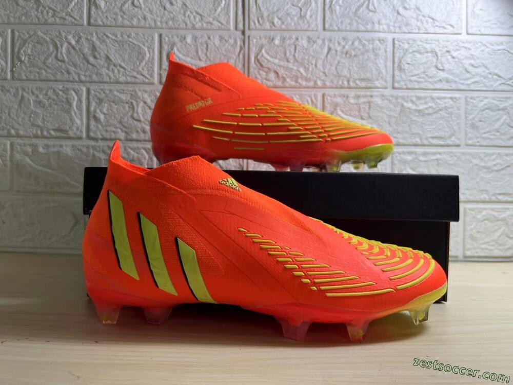 Adidas Predator Edge.1 Low FG Low-Tops Soccer Cleats - Orange/Yellow