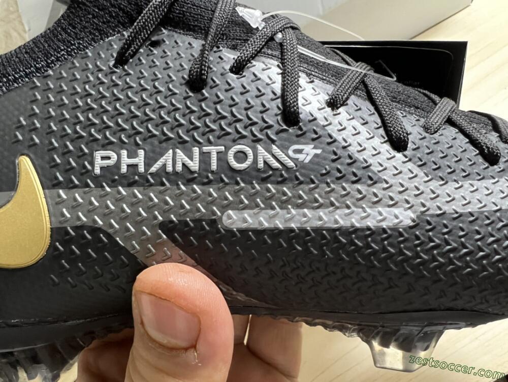 Nike Phantom GT 2 DF FG High-Tops Soccer Cleats - Black/Silver/Gold
