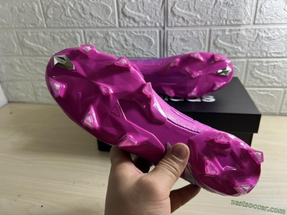 Adidas Predator Edge.1 Low FG Low-Tops Soccer Cleats - Purple/Pink