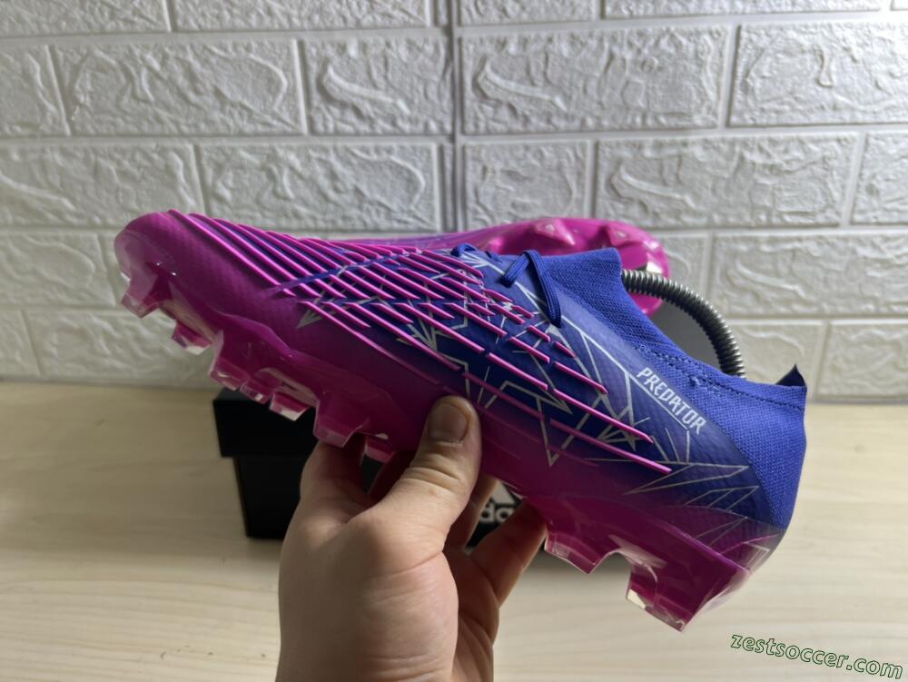 Adidas Predator Edge.1 Low FG Low-Tops Soccer Cleats - Purple/Pink
