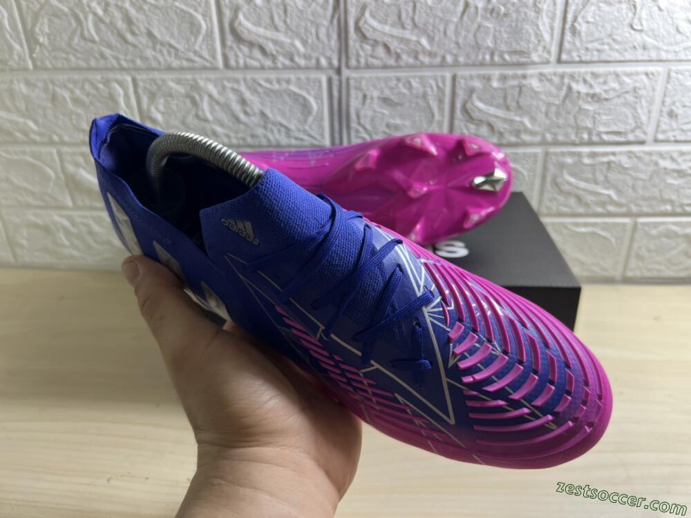 Adidas Predator Edge.1 Low FG Low-Tops Soccer Cleats - Purple/Pink