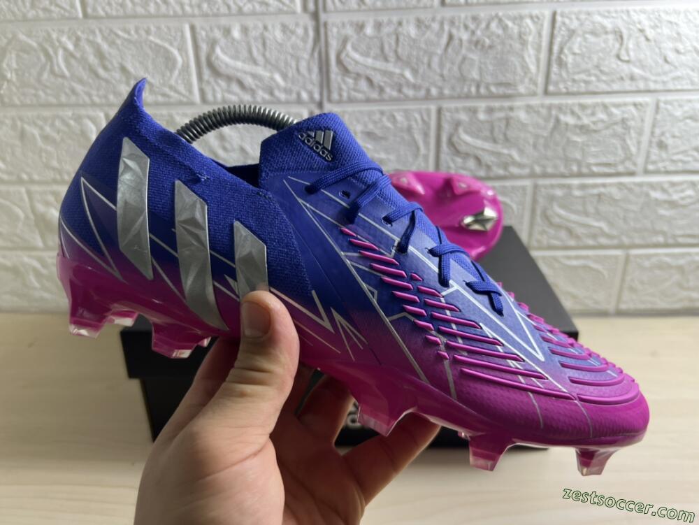 Adidas Predator Edge.1 Low FG Low-Tops Soccer Cleats - Purple/Pink