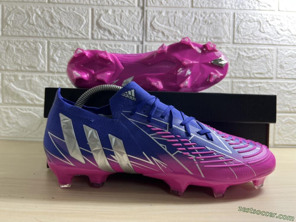 Adidas Predator Edge.1 Low FG Low-Tops Soccer Cleats - Purple/Pink