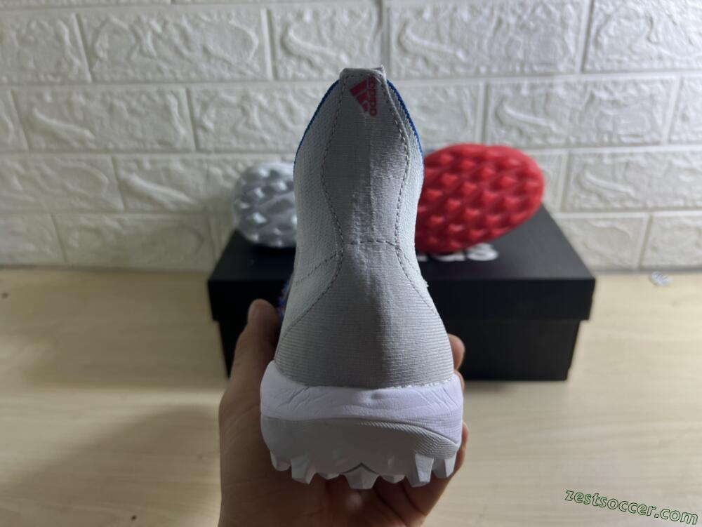 Adidas Predator Freak+ TF High-Tops Soccer Shoes - Silver/Blue/Red