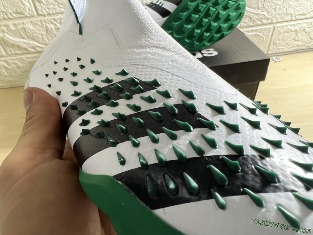 Adidas Predator Freak+ TF High-Tops Soccer Shoes - White/Green/Black