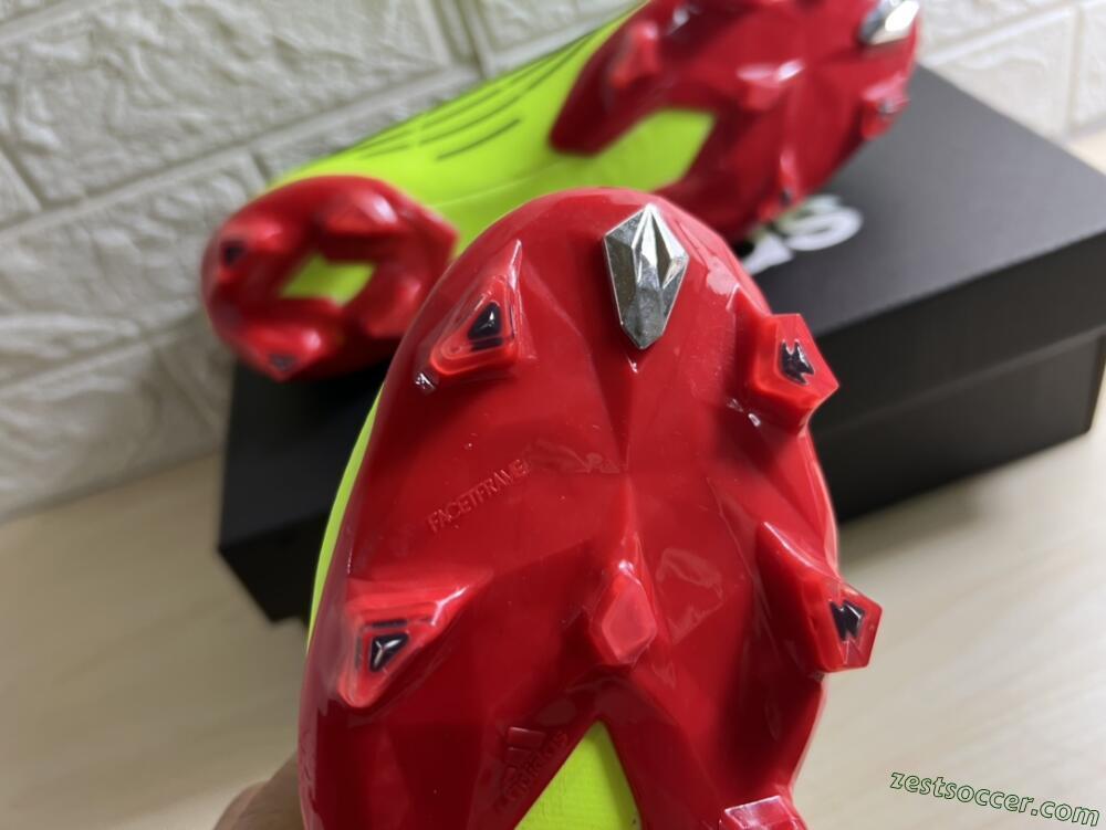 Adidas Predator Edge Geometric.1 FG High-Tops Soccer Cleats - Green/Red