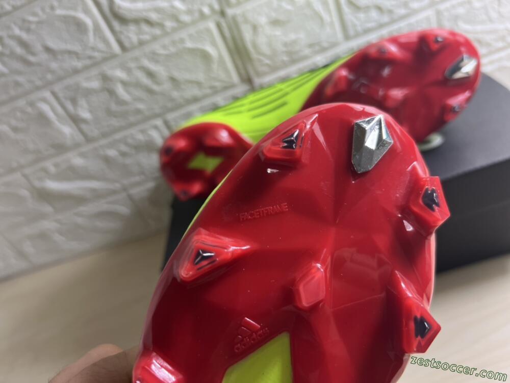 Adidas Predator Edge Geometric+ FG High-Tops Soccer Cleats - Green/Red