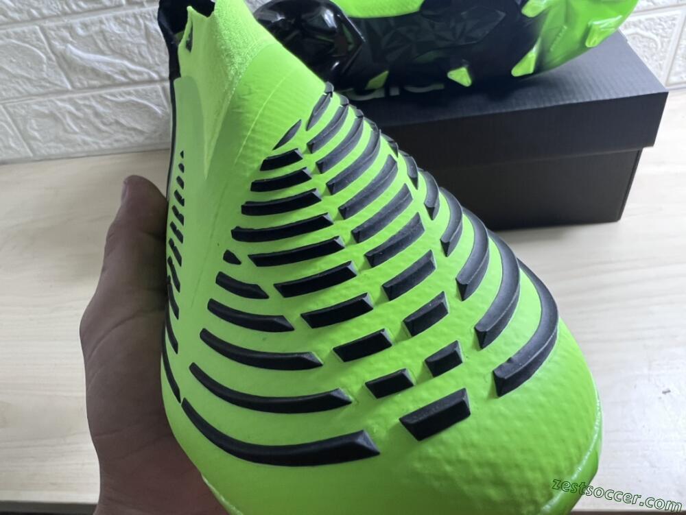 Adidas Predator Edge Geometric+ FG High-Tops Soccer Cleats - Green/Black