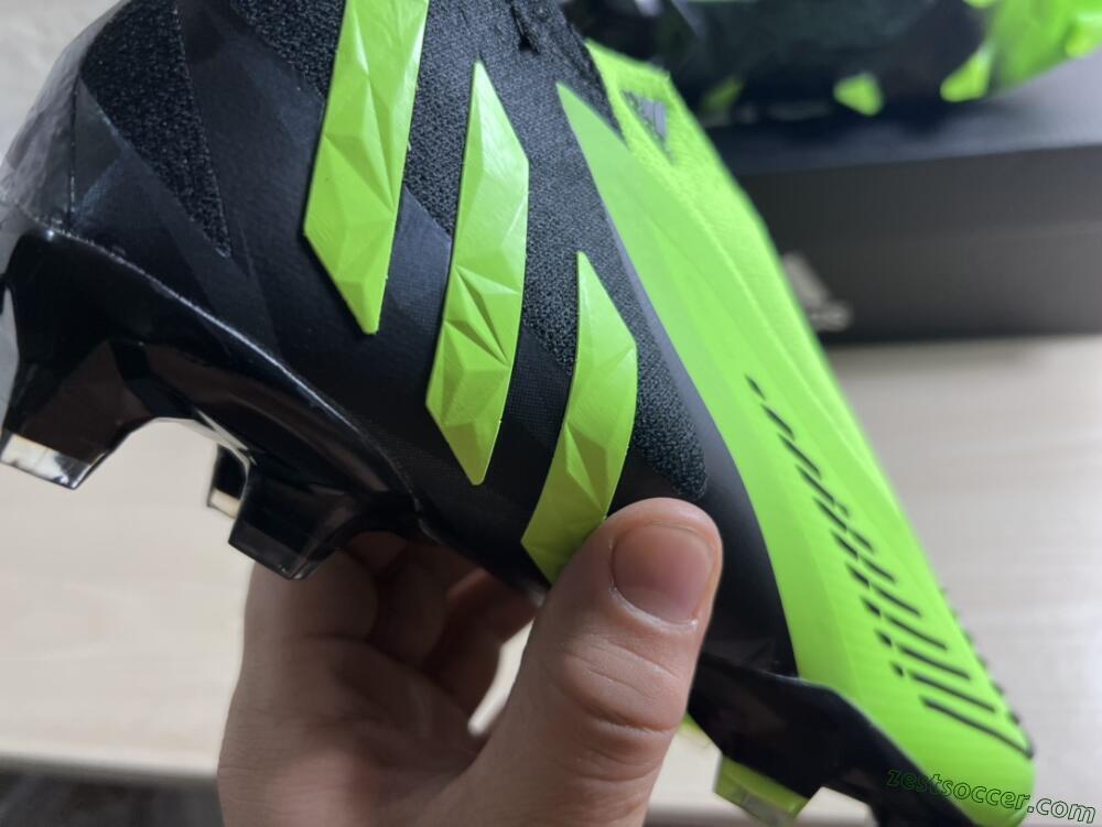 Adidas Predator Edge Geometric+ FG High-Tops Soccer Cleats - Green/Black