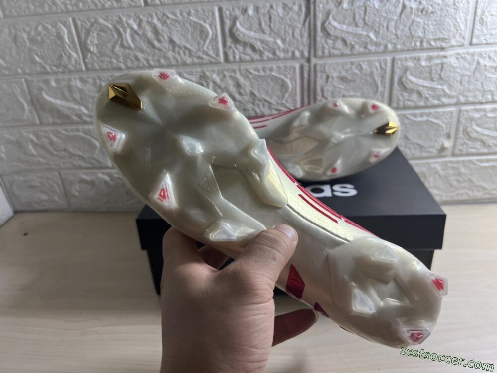 Adidas Predator Edge.1 Low FG Low-Tops Soccer Cleats - White/Red