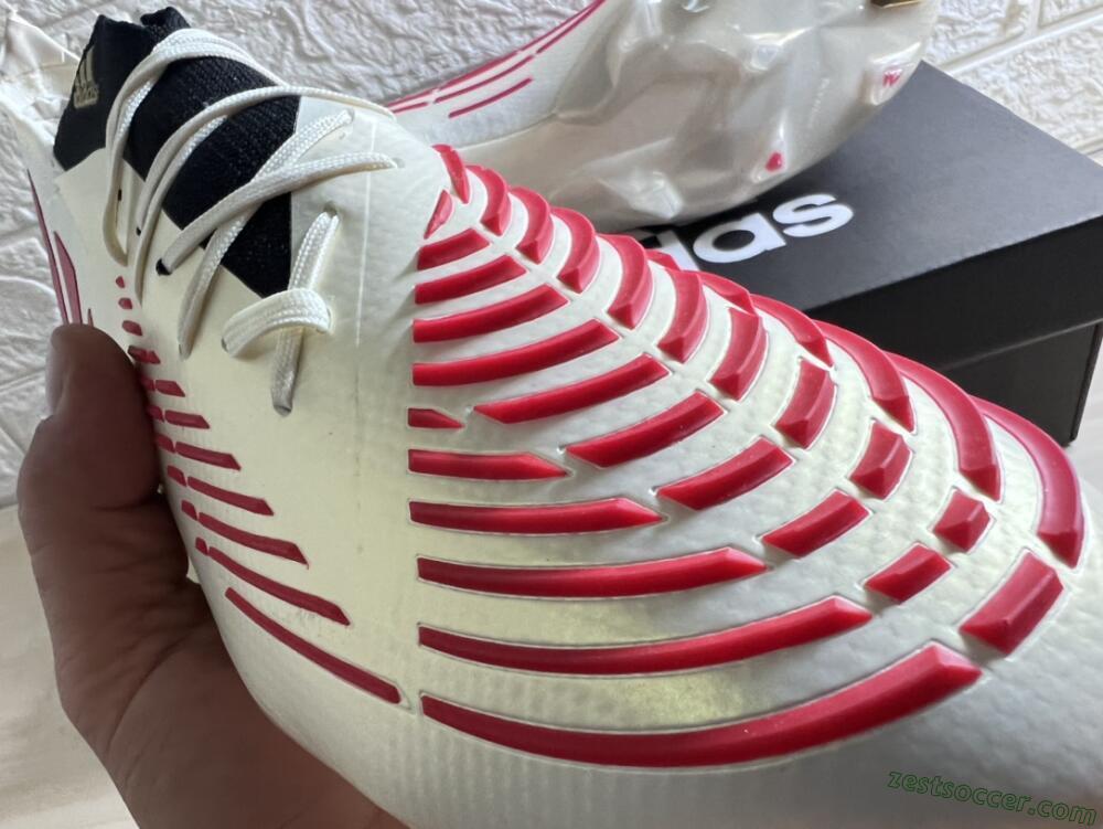 Adidas Predator Edge.1 Low FG Low-Tops Soccer Cleats - White/Red
