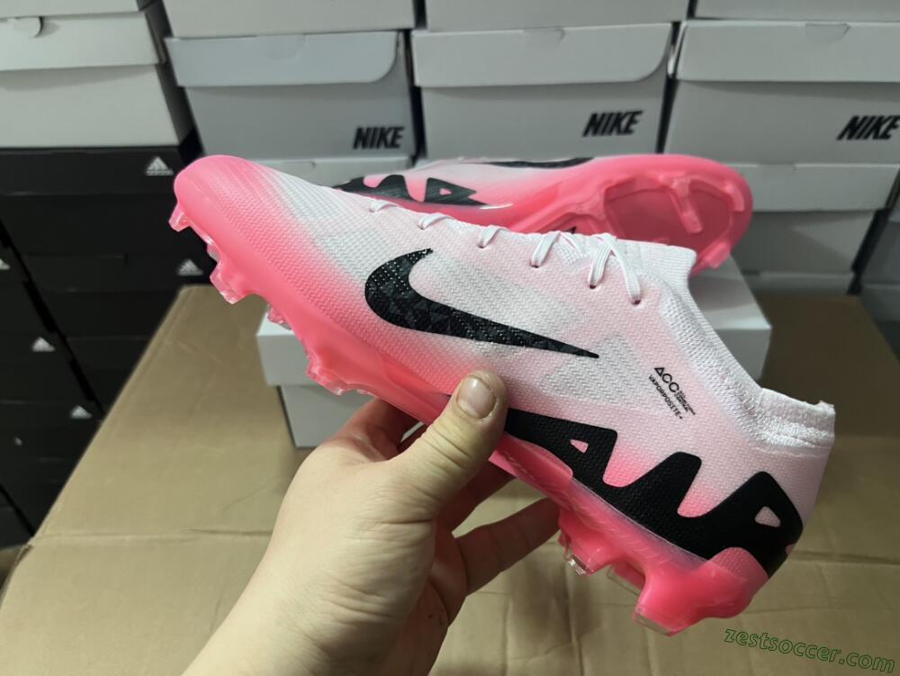 Nike Air Zoom Mercurial Vapor 15 Elite FG Low-Tops Soccer Cleats - Pink/Black