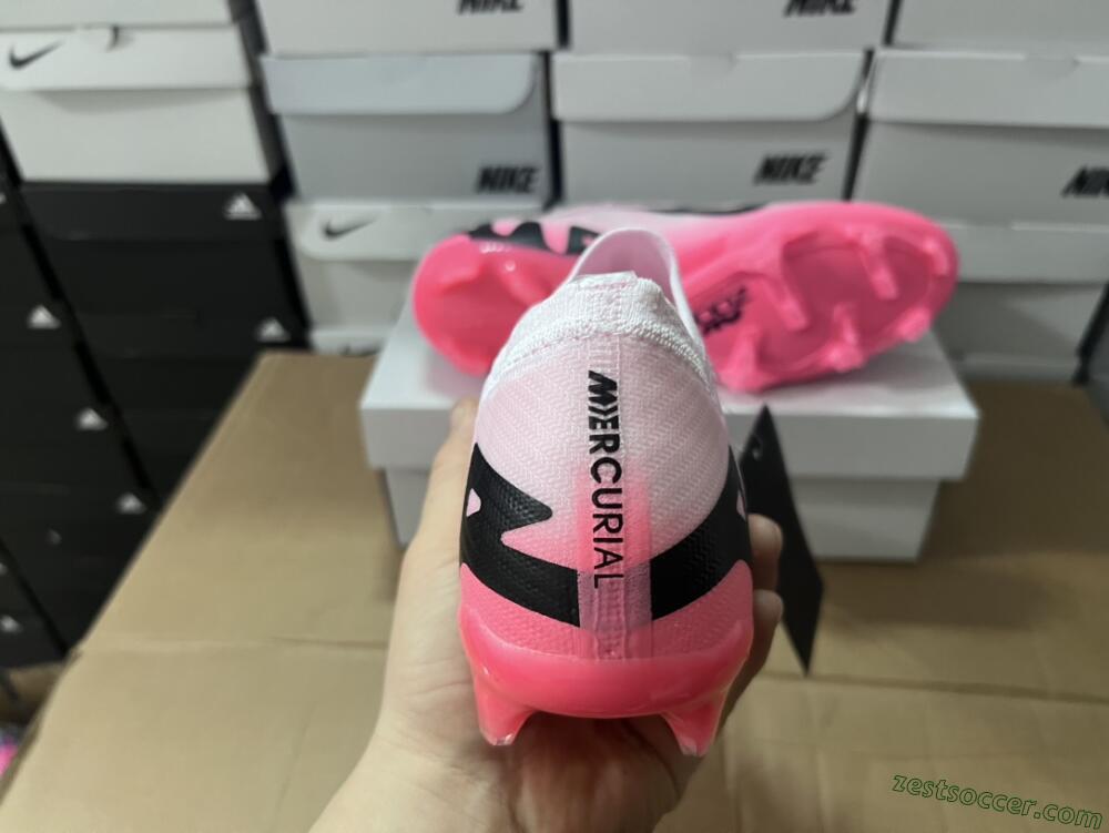 Nike Air Zoom Mercurial Vapor 15 Elite FG Low-Tops Soccer Cleats - Pink/Black