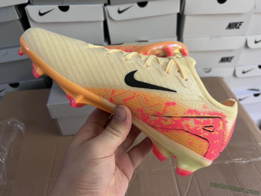 Nike Air Zoom Mercurial Vapor 16 Elite FG Low-Tops Soccer Cleats - Yellow/Black/Pink
