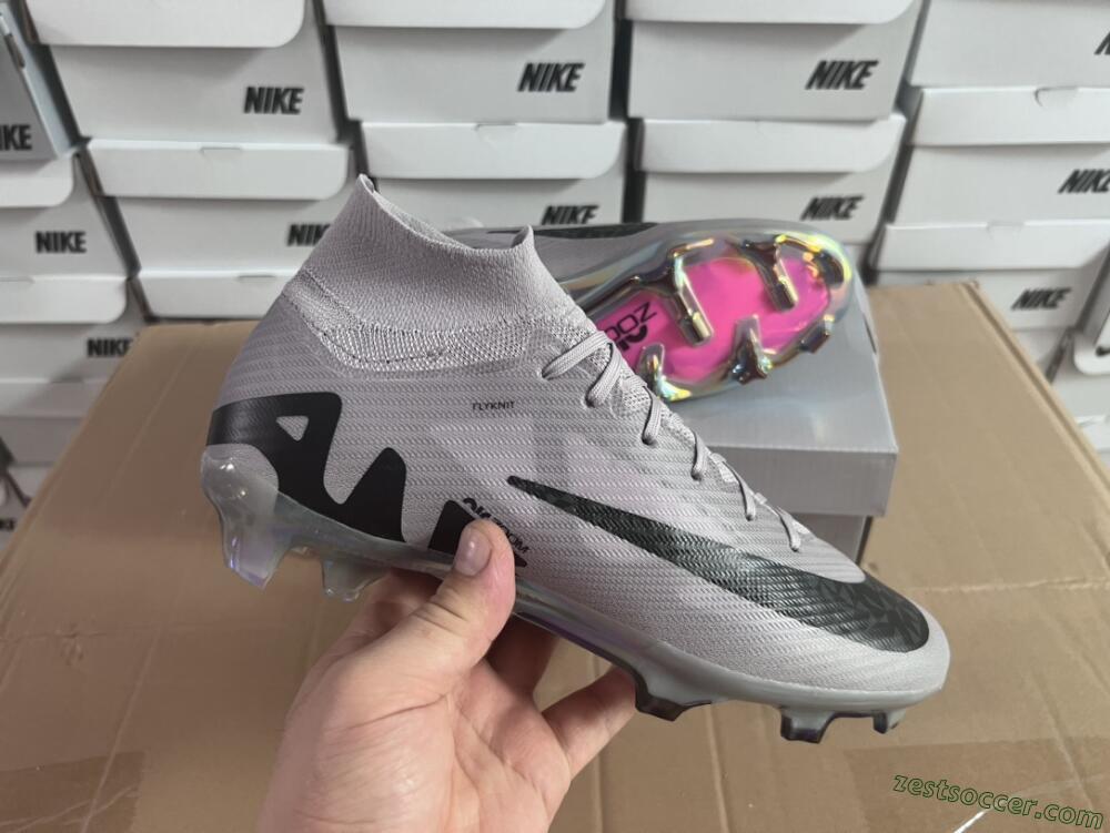 Nike Air Zoom Mercurial Superfly 9 Elite FG High-Tops Soccer Cleats - Purple/Black/Gold