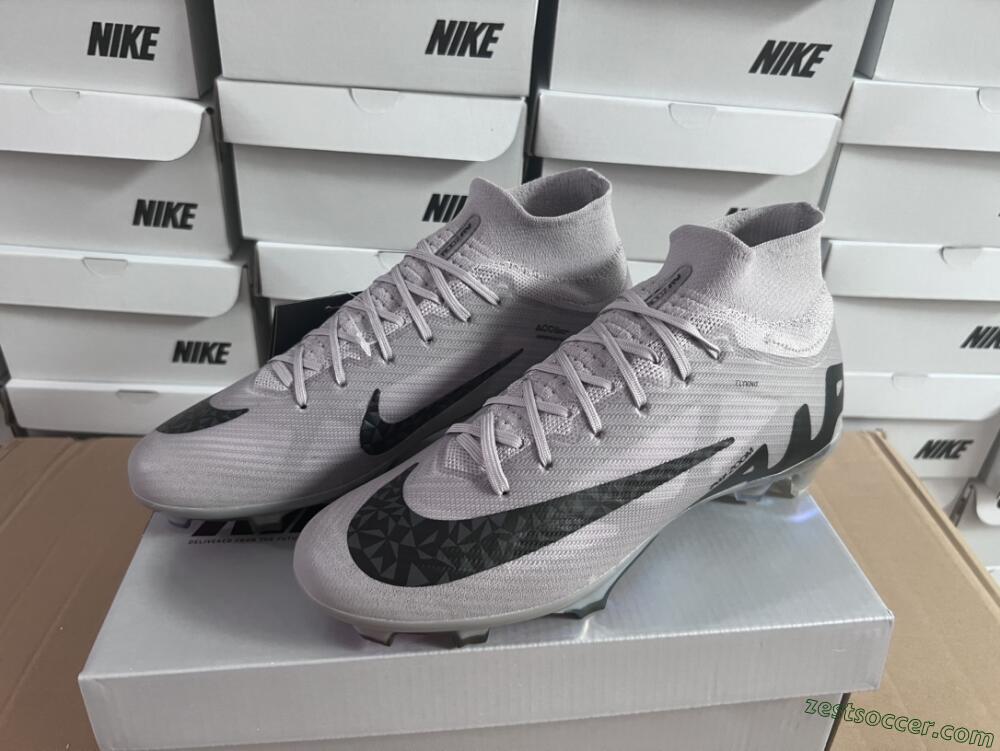 Nike Air Zoom Mercurial Superfly 9 Elite FG High-Tops Soccer Cleats - Purple/Black/Gold