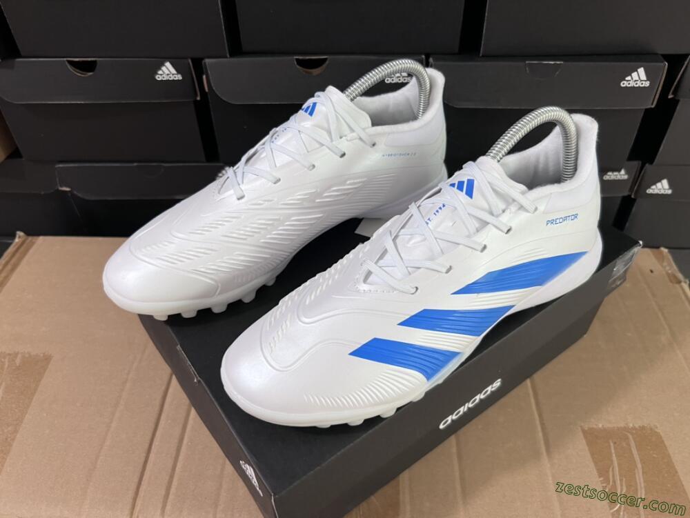 Adidas Predator 24 Elite TF Low-Tops Soccer Shoes - Beige/White/Blue