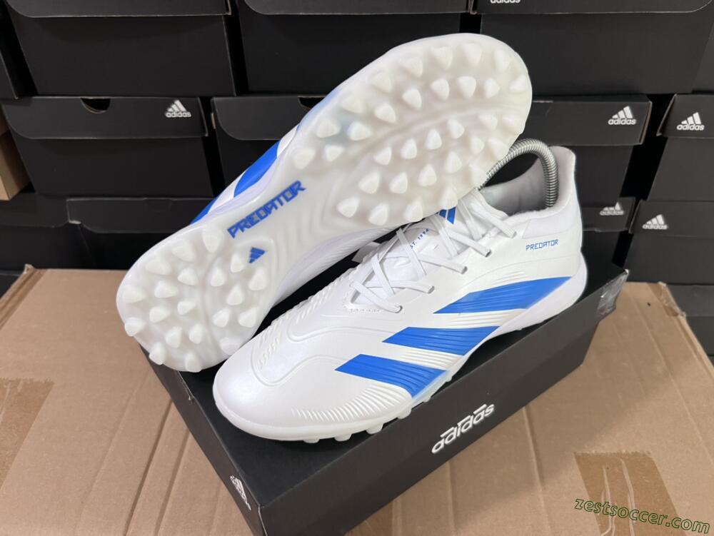 Adidas Predator 24 Elite TF Low-Tops Soccer Shoes - Beige/White/Blue