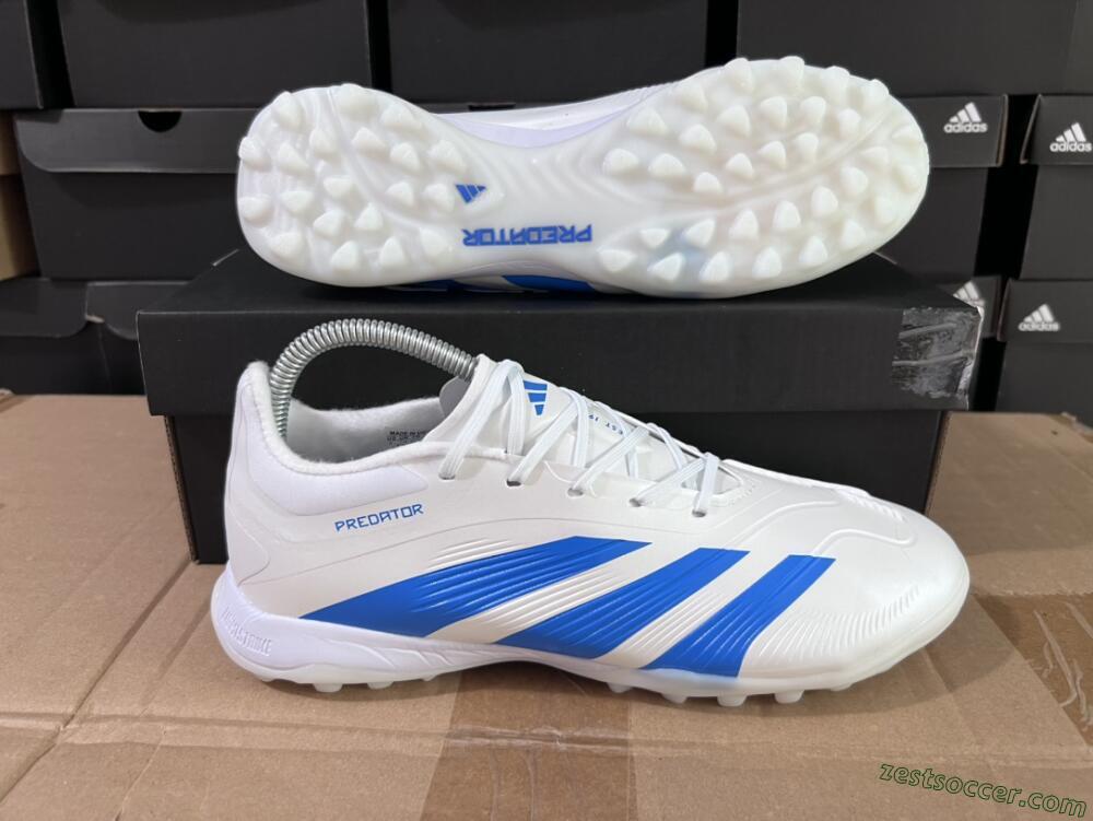 Adidas Predator 24 Elite TF Low-Tops Soccer Shoes - Beige/White/Blue