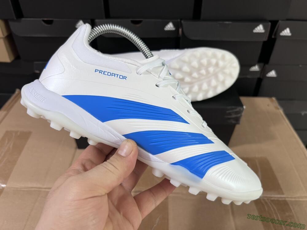 Adidas Predator 24 Elite TF Low-Tops Soccer Shoes - Beige/White/Blue