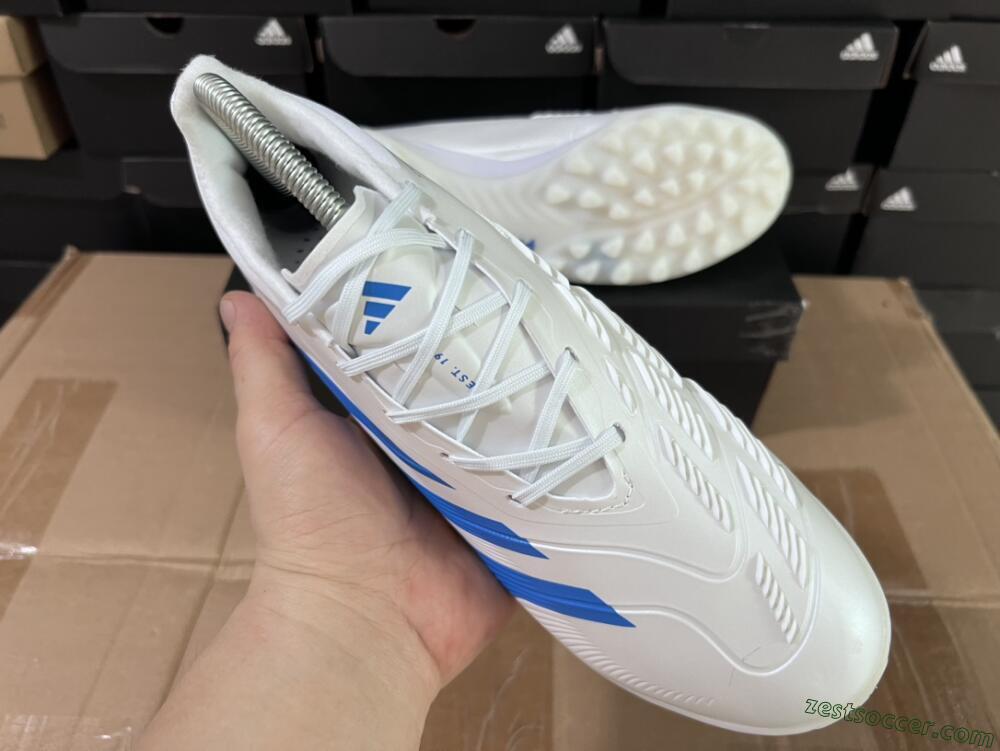 Adidas Predator 24 Elite TF Low-Tops Soccer Shoes - Beige/White/Blue