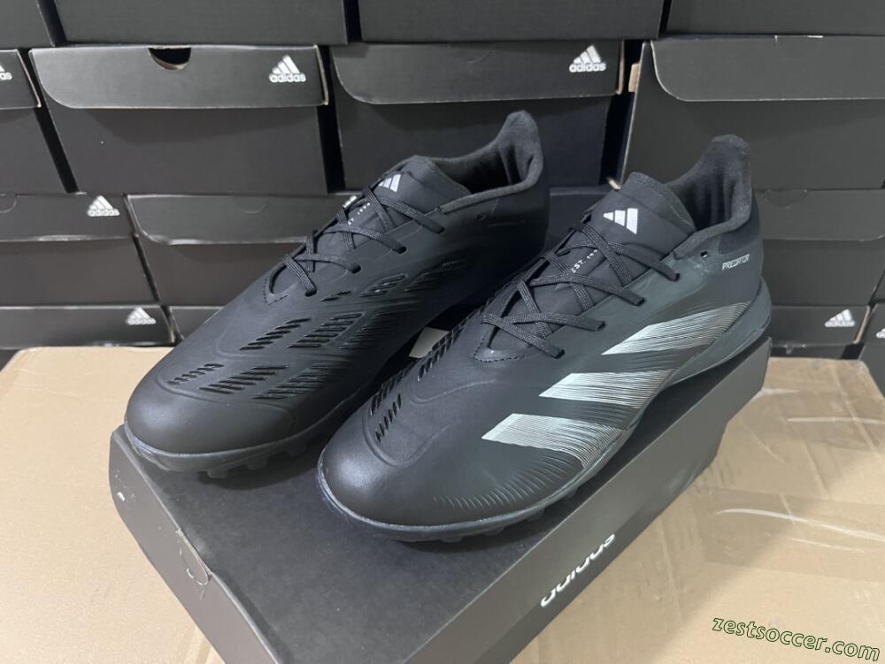 Adidas Predator 24 Elite TF Low-Tops Soccer Shoes - Black/Silver/Black