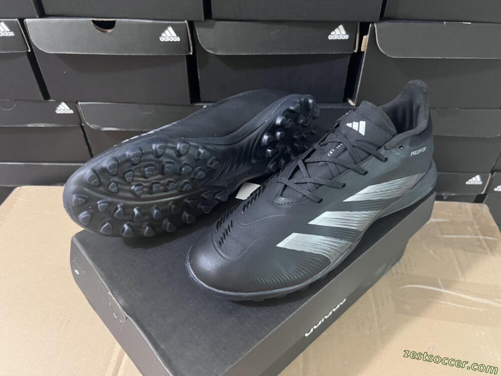 Adidas Predator 24 Elite TF Low-Tops Soccer Shoes - Black/Silver/Black
