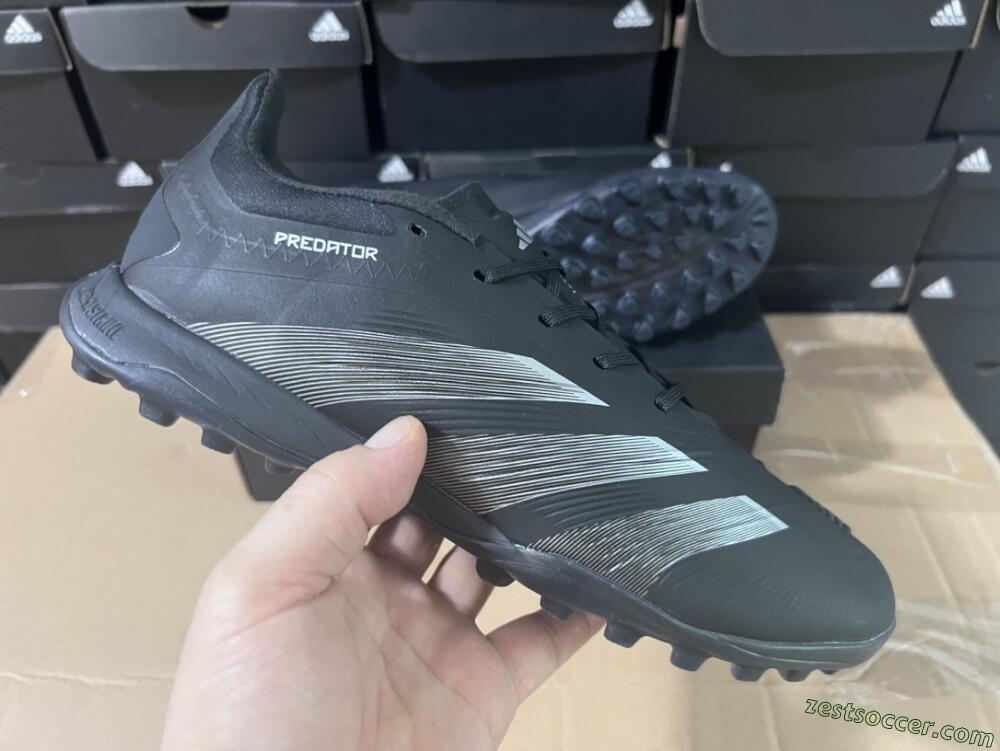Adidas Predator 24 Elite TF Low-Tops Soccer Shoes - Black/Silver/Black