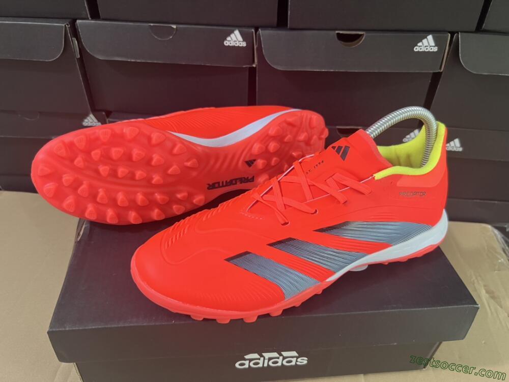 Adidas Predator 24 Elite TF Low-Tops Soccer Shoes - Red/Black/White