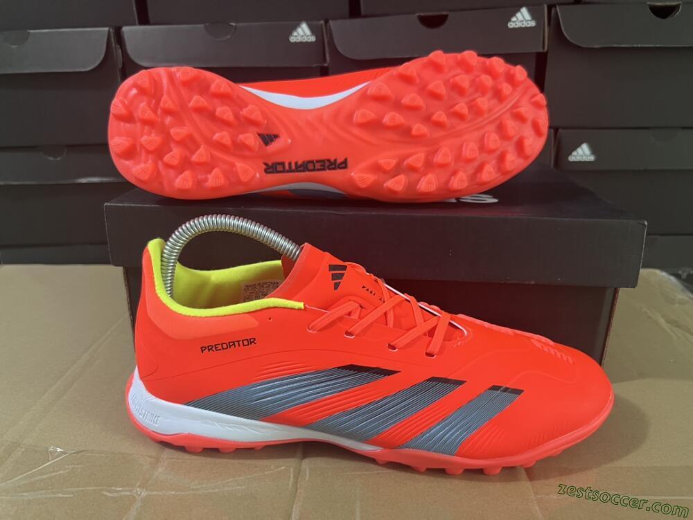 Adidas Predator 24 Elite TF Low-Tops Soccer Shoes - Red/Black/White