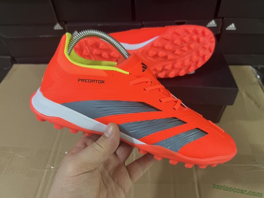 Adidas Predator 24 Elite TF Low-Tops Soccer Shoes - Red/Black/White