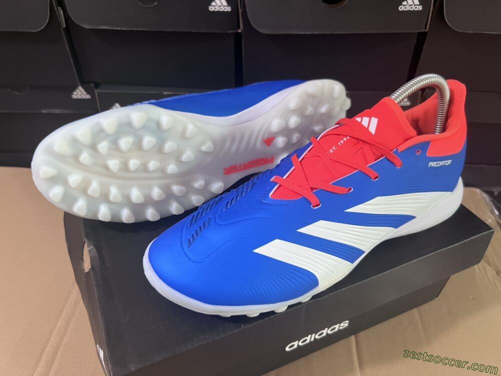 Adidas Predator 24 Elite TF Low-Tops Soccer Shoes - Blue/Red/White