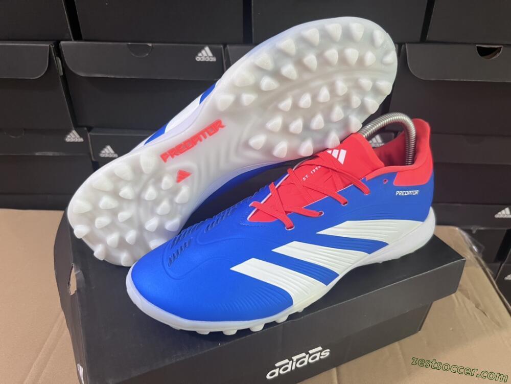 Adidas Predator 24 Elite TF Low-Tops Soccer Shoes - Blue/Red/White
